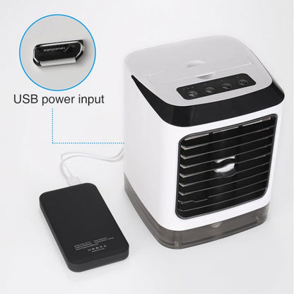 Mini Desktop Cooling Fan Humidifier Air Conditioning Fan Moisturizing Spray Fan(White) - Consumer Electronics by buy2fix | Online Shopping UK | buy2fix