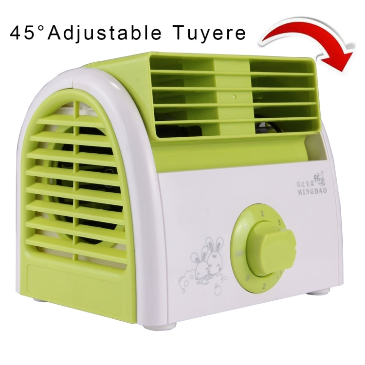 30W Turbine No Blade Mini Desktop Mute Fan for Dormitory / Bedroom / Living Room / Office, 3 Kinds Speed Modes, AC 220V(Green) - Consumer Electronics by buy2fix | Online Shopping UK | buy2fix
