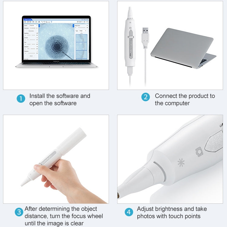 Supereyes Y008P Ear Nose Mouth Wireless Digital Electronic Endoscope - Ear Care Tools by Supereyes | Online Shopping UK | buy2fix