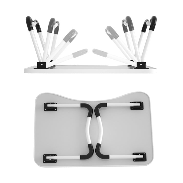 W-shaped Non-slip Legs Square Pattern Adjustable Folding Portable Laptop Desk without Card Slot (Snowman) - Computer & Networking by buy2fix | Online Shopping UK | buy2fix