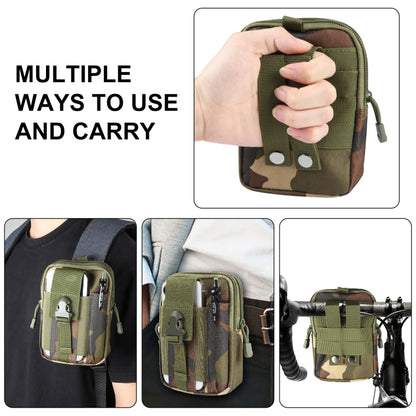 HAWEEL Hiking Belt Waist Bag Outdoor Sport Motorcycle Bag 7.0 inch Phone Pouch (Jungle Camouflage) - Waist Bags by HAWEEL | Online Shopping UK | buy2fix