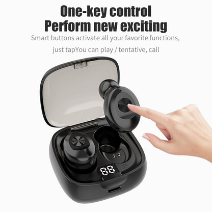 XG-8 TWS Digital Display Touch Bluetooth Earphone with Magnetic Charging Box(Black) - TWS Earphone by buy2fix | Online Shopping UK | buy2fix