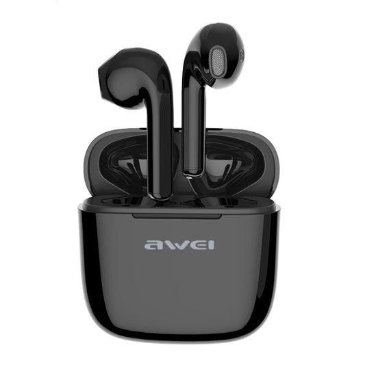 awei T26 TWS Bluetooth V5.0 Ture Wireless Sports Headset with Charging Case(Black) - TWS Earphone by awei | Online Shopping UK | buy2fix