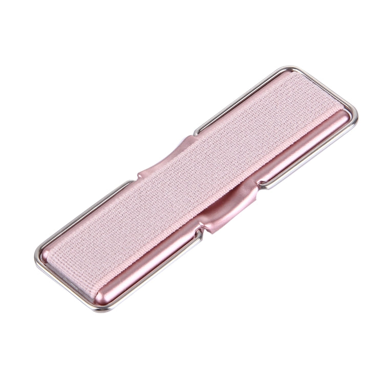 2 in 1 Adjustable Universal Mini Adhesive Holder Stand + Slim Finger Grip, Size: 7.3 x 2.2 x 0.3 cm(Rose Gold) - Ring Holder by buy2fix | Online Shopping UK | buy2fix