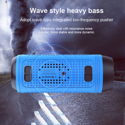 ZEALOT A1 Multifunctional Bass Wireless Bluetooth Speaker, Built-in Microphone, Support Bluetooth Call & AUX & TF Card & LED Lights (Blue) - Desktop Speaker by ZEALOT | Online Shopping UK | buy2fix