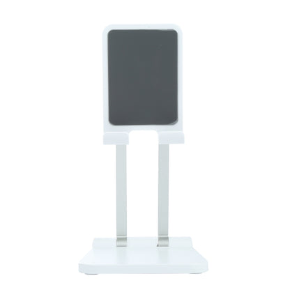 A18 Universal Aluminum Alloy Two-section Folding Mobile Phone Tablet Holder(White) - Desktop Holder by buy2fix | Online Shopping UK | buy2fix