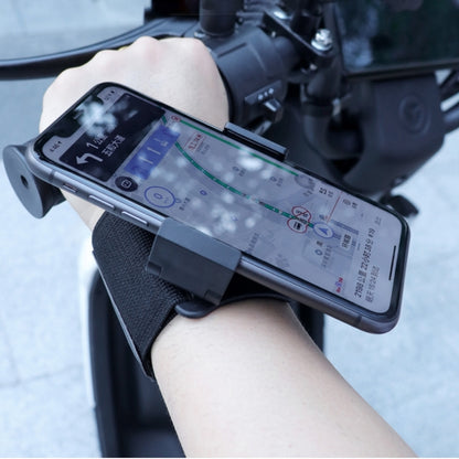 Elastic Wristband Hands Free Phone Holder, Wristband Length: 40cm (Black) - Hand-Sticking Bracket by buy2fix | Online Shopping UK | buy2fix