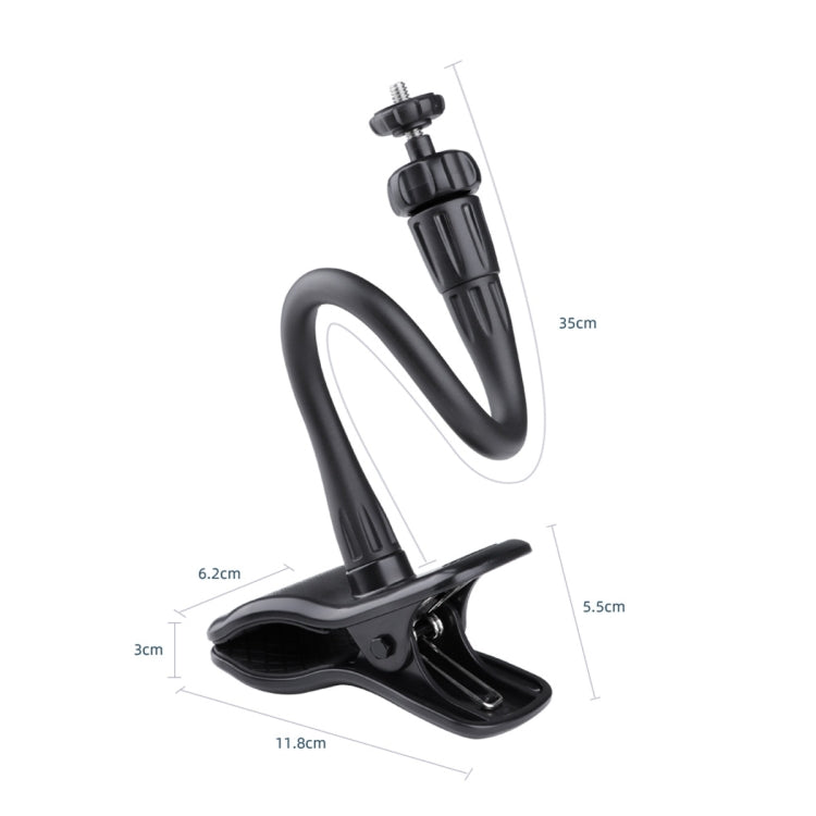 Flexible Arm Desktop Rod Action Camera Phone Holder Stand(Black) - DJI & GoPro Accessories by buy2fix | Online Shopping UK | buy2fix