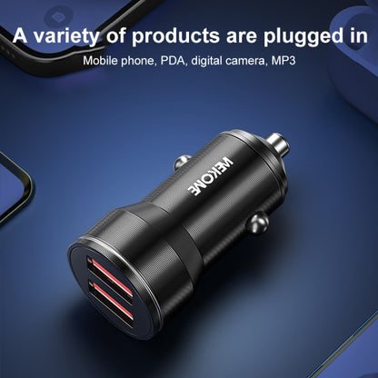 WK WP-C43 Staroad Series 15W Dual USB Car Charger (Black) - Car Charger by WK | Online Shopping UK | buy2fix