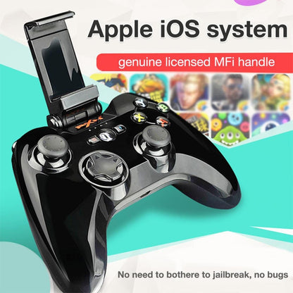PXN PXN-6603 MFI Mobile Phone Wireless Bluetooth Game Handle Controller, Compatible with iOS System(Black) - Controller Gamepad by PXN | Online Shopping UK | buy2fix
