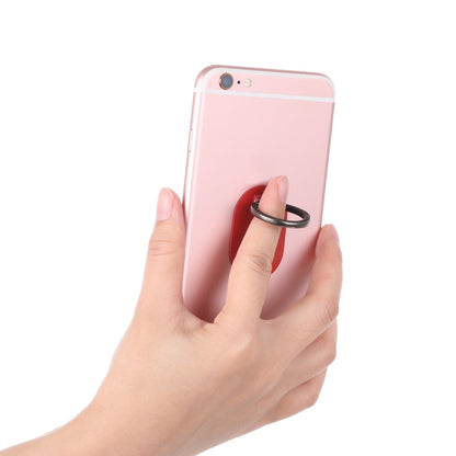 Universal Phone Adhesive Metal Plate 360 Degree Rotation Stand Finger Grip Ring Holder(Red) - Ring Holder by buy2fix | Online Shopping UK | buy2fix