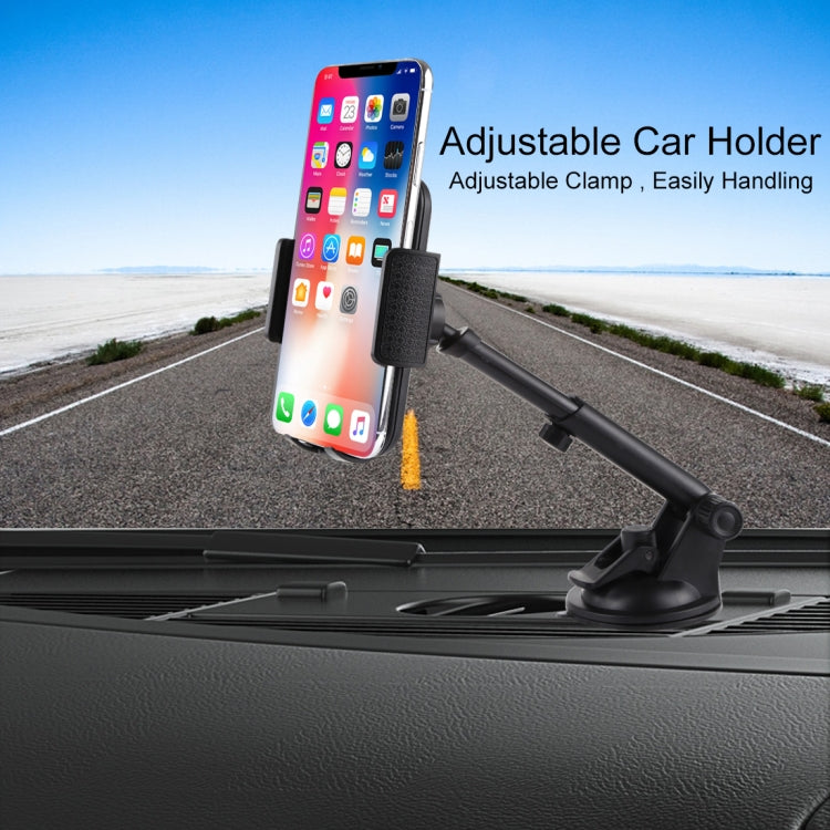 Universal Rotatable Adjustment Car Windshield Mobile Phone Holder with Suction Cup (Black) - Car Holders by buy2fix | Online Shopping UK | buy2fix