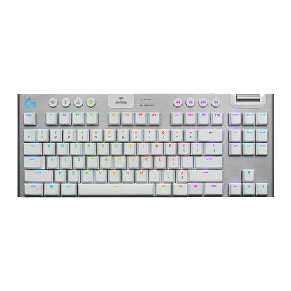 Logitech G913 TKL Wireless RGB Mechanical Gaming Keyboard (GL-Tactile)(White) - Wireless Keyboard by Logitech | Online Shopping UK | buy2fix