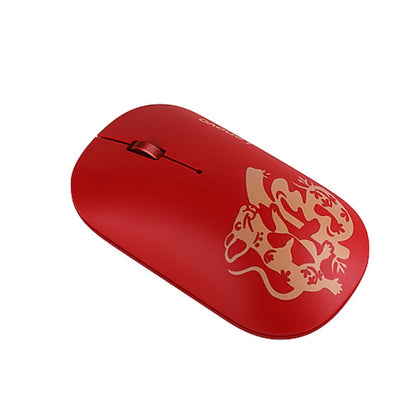 Lenovo Air Handle Lightweight Portable Mute Wireless Mouse, Blessing Mouse Version (Red) - Wireless Mice by Lenovo | Online Shopping UK | buy2fix