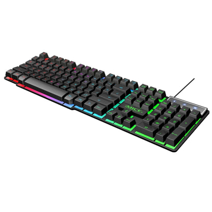 iMICE AK-600 Wired USB Floating Keycap Characters Glow Backlit Gaming Keyboard(Black) - Wired Keyboard by iMICE | Online Shopping UK | buy2fix
