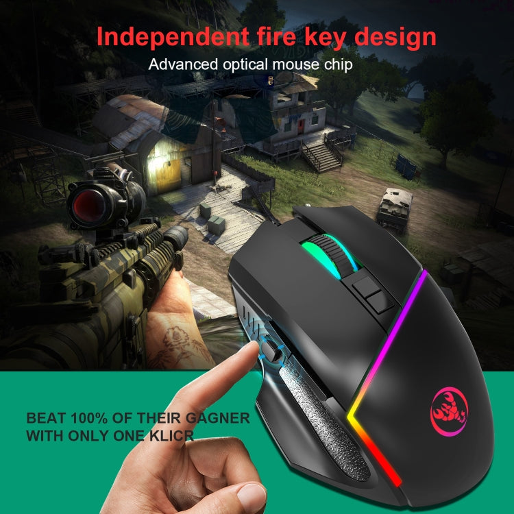 HXSJ  V100 + A876 Mobile Game One Hand Wired Keyboard + Mouse Set - Mini Keyboard by HXSJ | Online Shopping UK | buy2fix
