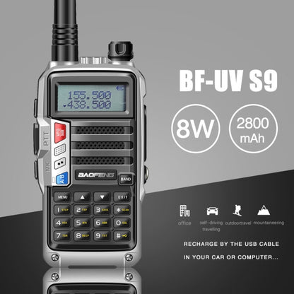 Baofeng BF-UV5R Plus S9 FM Interphone Handheld Walkie Talkie, EU Plug(Red) - Consumer Electronics by BAOFENG | Online Shopping UK | buy2fix