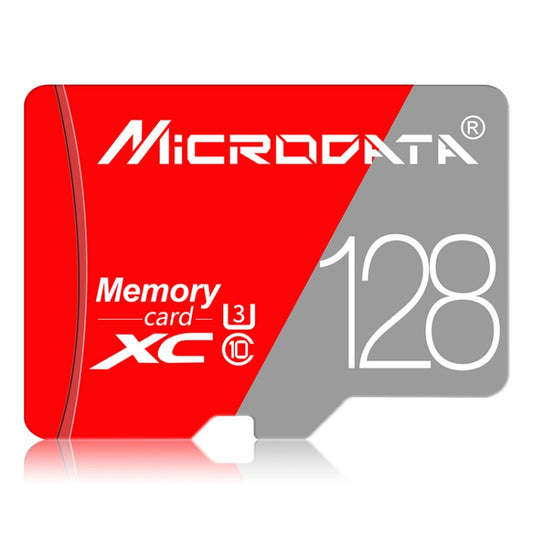 MICRODATA 128GB Class10 Red and Grey TF(Micro SD) Memory Card - Micro SD Card by MiCRODATA | Online Shopping UK | buy2fix