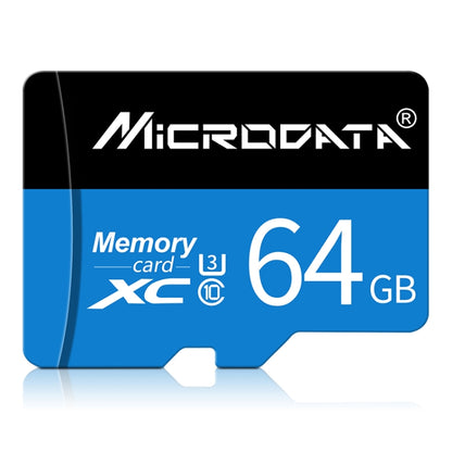 MICRODATA 64GB U3 Blue and Black TF(Micro SD) Memory Card - Micro SD Card by MiCRODATA | Online Shopping UK | buy2fix