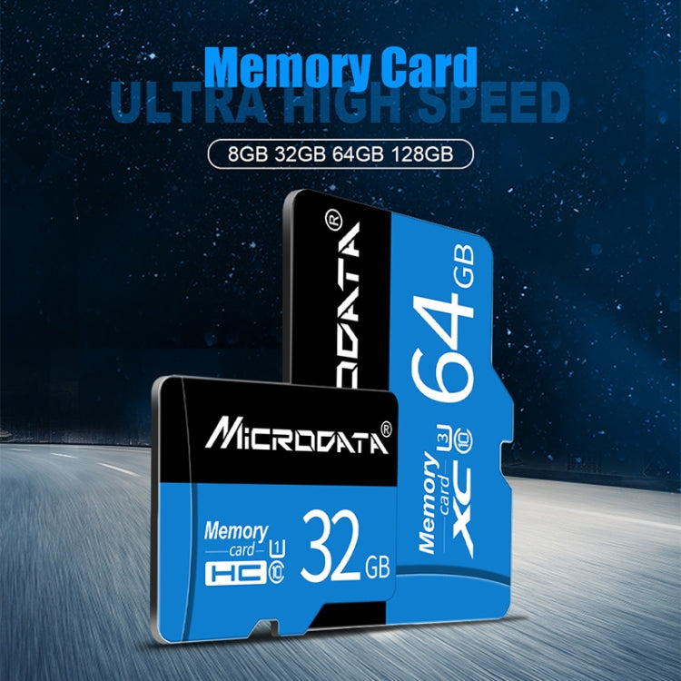 MICRODATA 64GB U3 Blue and Black TF(Micro SD) Memory Card - Micro SD Card by MiCRODATA | Online Shopping UK | buy2fix