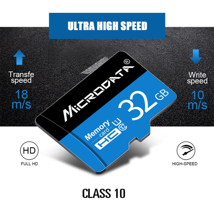 MICRODATA 64GB U3 Blue and Black TF(Micro SD) Memory Card - Micro SD Card by MiCRODATA | Online Shopping UK | buy2fix