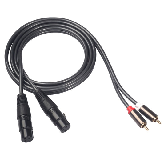 366120-15 2 RCA Male to 2 XLR 3 Pin Female Audio Cable, Length: 1.5m - Consumer Electronics by buy2fix | Online Shopping UK | buy2fix