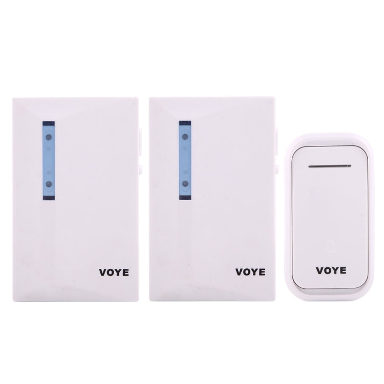 VOYE V015F2 Wireless Smart Music Home Doorbell with Dual Receiver, Remote Control Distance: 120m (Open Air) - Wireless Doorbell by VOYE | Online Shopping UK | buy2fix