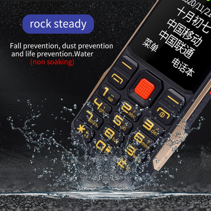 K1 Triple Proofing Elder Phone, Waterproof Shockproof Dustproof, 4800mAh Battery, 2.4 inch, 21 Keys, Bluetooth, LED Flashlight, FM, SOS, Dual SIM, Network: 2G (Black) - Others by buy2fix | Online Shopping UK | buy2fix