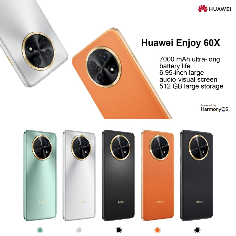 Huawei Enjoy 60X 128GB STG-AL00, China Version, Dual Back Cameras, Side Fingerprint Identification, 7000mAh Battery, 6.95 inch HarmonyOS 3.0 Qualcomm Snapdragon 680 Octa Core 2.4GHz, Network: 4G, OTG, NFC, Not Support Google Play(Black) - Huawei Mate & P by Huawei | Online Shopping UK | buy2fix