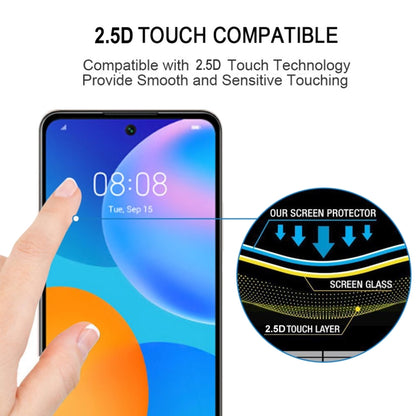 For Huawei P Smart 2021 25 PCS Full Glue Full Screen Tempered Glass Film - Huawei Tempered Glass by PINWUYO | Online Shopping UK | buy2fix