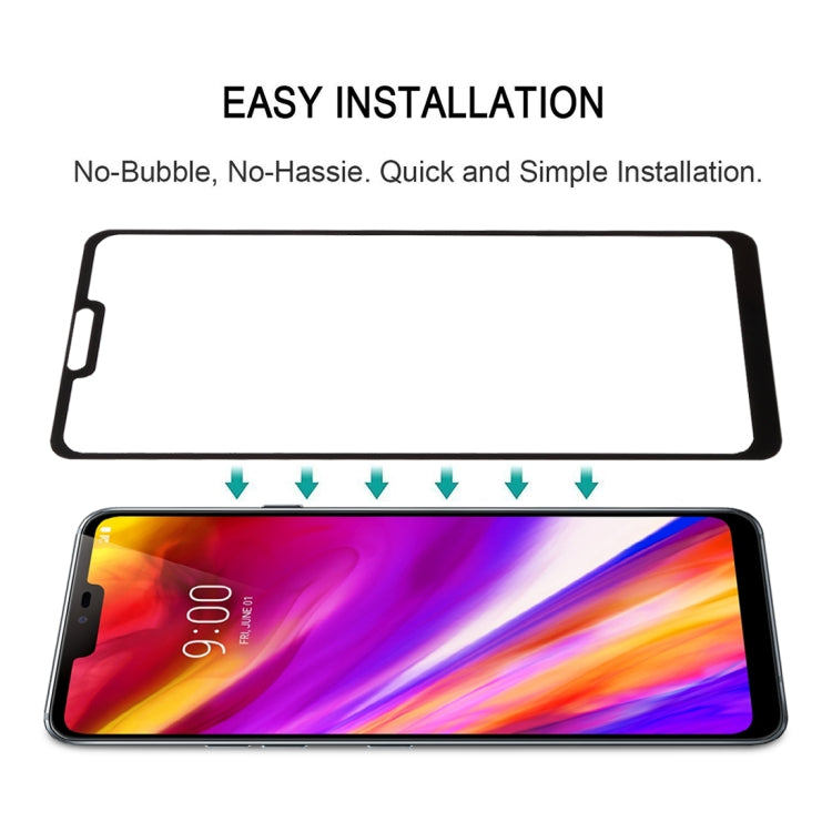 0.26mm 9H 2.5D Tempered Glass Film for LG G7 ThinQ(Black) - Mobile Accessories by buy2fix | Online Shopping UK | buy2fix