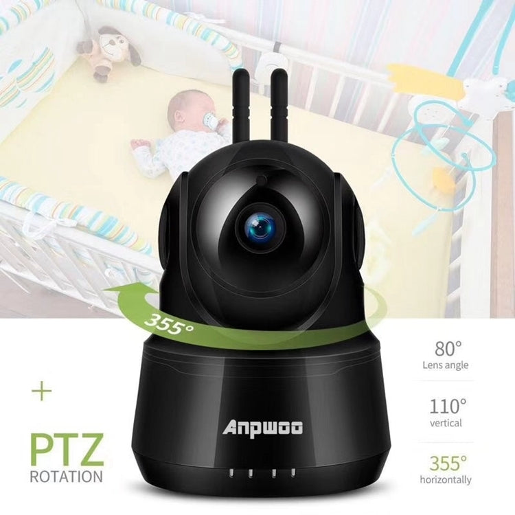 Anpwoo Guardian 2.0MP 1080P 1/3 inch CMOS HD WiFi IP Camera, Support Motion Detection / Night Vision(Black) - Security by Anpwoo | Online Shopping UK | buy2fix