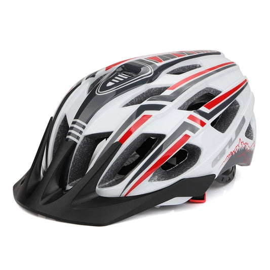 GUB A2 Unisex Bicycle Helmet With Tail Light(Grey White) - Protective Helmet & Masks by GUB | Online Shopping UK | buy2fix