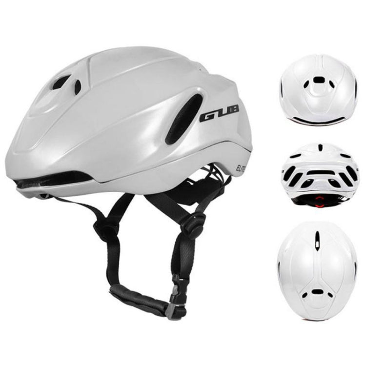 GUB Elite Unisex Adjustable Bicycle Riding Helmet, Size: M(Pearl White) - Protective Helmet & Masks by GUB | Online Shopping UK | buy2fix