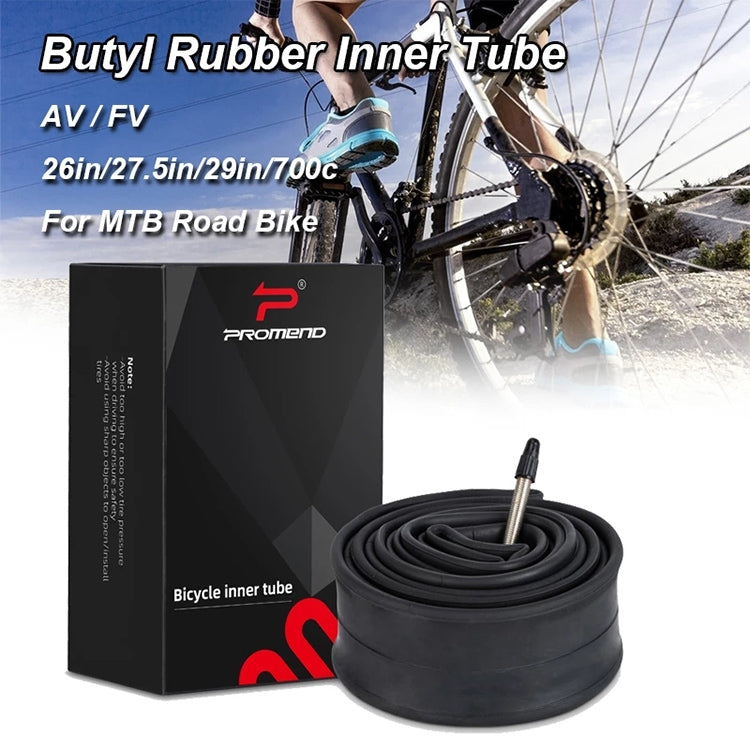 PROMEND 27.5 x 1.95 FV Mountain Bike Butyl Pneumatic Inner Tube - Outdoor & Sports by PROMEND | Online Shopping UK | buy2fix