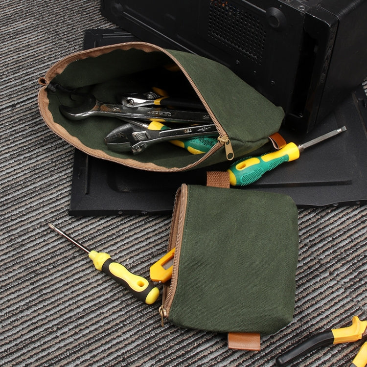 17 x 11.5 x 4cm Electrician Repair Hardware Tool Carrying Bag(Army Green) - Storage Bags & Boxes by buy2fix | Online Shopping UK | buy2fix