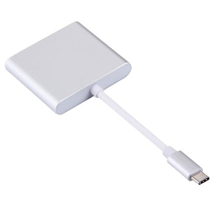 USB-C / Type-C 3.1 Male to USB-C / Type-C 3.1 Female & HDMI Female & USB 3.0 Female Adapter(Silver) - Computer & Networking by buy2fix | Online Shopping UK | buy2fix