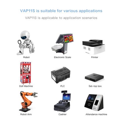 VONETS VAP11S 2.4G Mini Wireless Bridge 300Mbps WiFi Repeater with 2 Antennas - Network Hardware by VONETS | Online Shopping UK | buy2fix