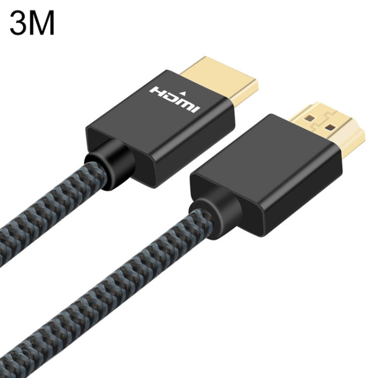 ULT-unite Gold-plated Head HDMI 2.0 Male to Male Nylon Braided Cable, Cable Length: 3m(Black) - Cable by ult-unite | Online Shopping UK | buy2fix