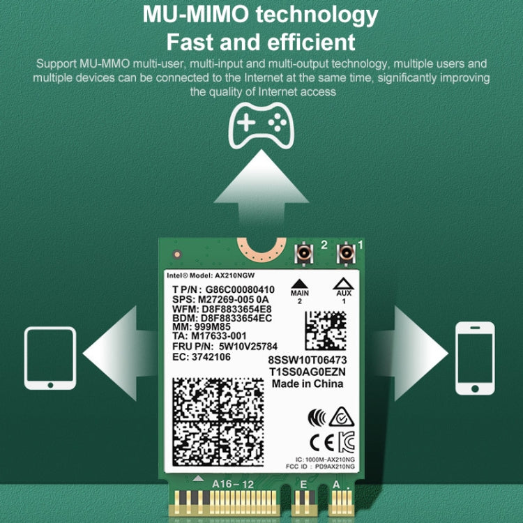 COMFAST AX210 vPro-M 5374Mbps Bluetooth 5.2 Tri-band Wireless Network Card - USB Network Adapter by COMFAST | Online Shopping UK | buy2fix