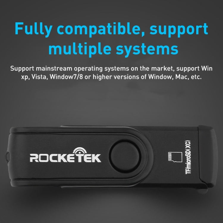 Rocketek CR5 USB3.0 Multi-function SD / TF Card Reader -  by ROCKETEK | Online Shopping UK | buy2fix