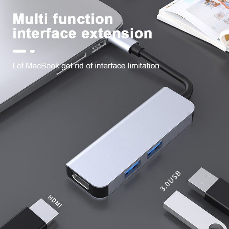 2011N 3 In 1 USB 3.0 x2 + HDMI Multi-function Type-C / USB-C HUB Docking Station - Computer & Networking by buy2fix | Online Shopping UK | buy2fix