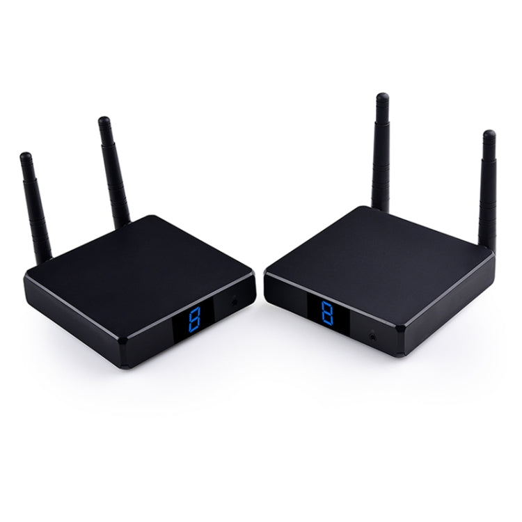 Measy FHD686-2 Full HD 1080P 3D 2.4GHz / 5.8GHz Wireless HD Multimedia Interface Extender 1 Transmitter + 2 Receiver, Transmission Distance: 200m(EU Plug) - Set Top Box & Accessories by Measy | Online Shopping UK | buy2fix