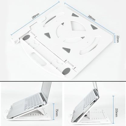 General-purpose Increased Heat Dissipation For Laptops Holder, Style: with Mobile Phone Holder(White) - Computer & Networking by buy2fix | Online Shopping UK | buy2fix