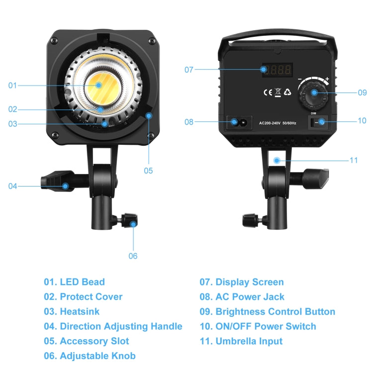 PULUZ 120W Photo Studio Strobe Flash Light Kit with Softbox Reflector & Tripod(UK Plug) - Shoe Mount Flashes by PULUZ | Online Shopping UK | buy2fix