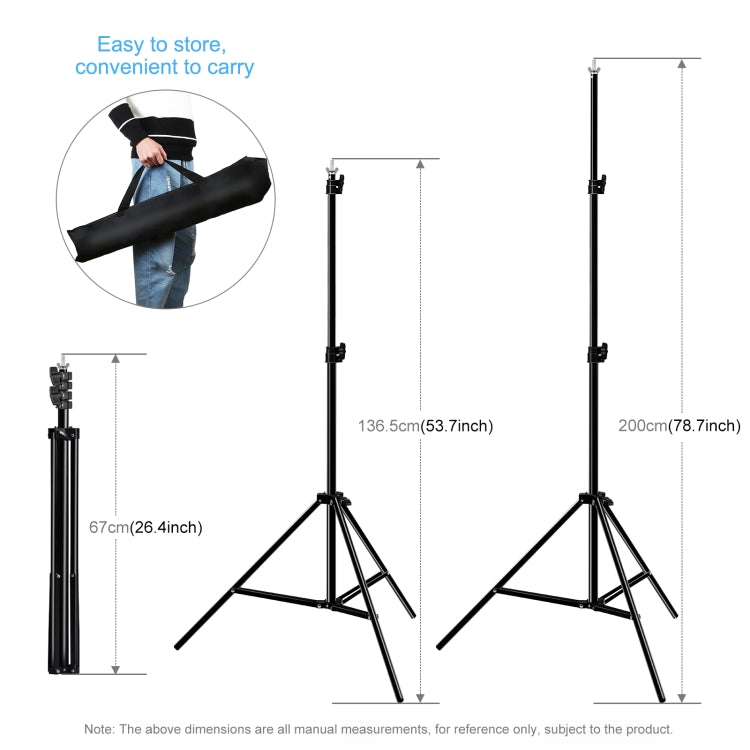 PULUZ 2x2m Photo Studio Background Support Stand Backdrop Crossbar Bracket Kit with Red / Blue / Green Backdrops -  by PULUZ | Online Shopping UK | buy2fix