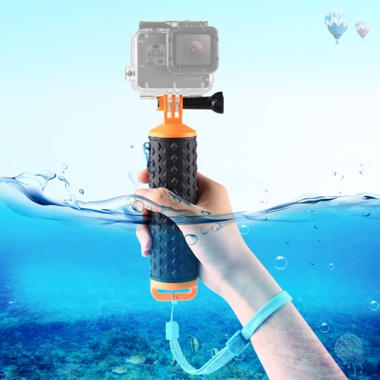 PULUZ Floating Handle Hand Grip Buoyancy Rods with Strap for GoPro HERO10 Black / HERO9 Black / HERO8 Black / HERO7 /6 /5 /5 Session /4 Session /4 /3+ /3 /2 /1, Xiaoyi and Other Action Cameras(Orange) - DJI & GoPro Accessories by PULUZ | Online Shopping UK | buy2fix