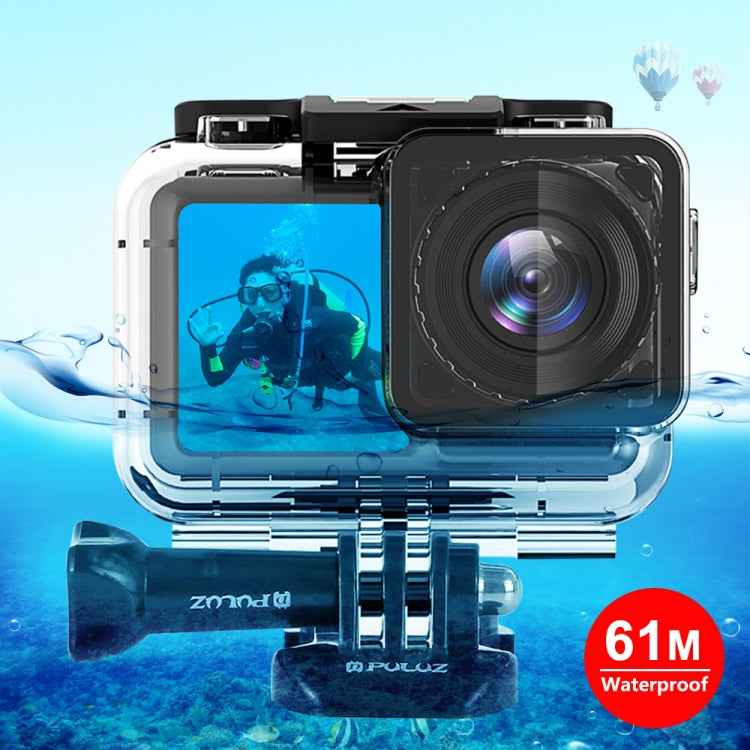 PULUZ 61m Underwater Waterproof Housing Diving Case for DJI Osmo Action, with Buckle Basic Mount & Screw - Waterproof Cases by PULUZ | Online Shopping UK | buy2fix