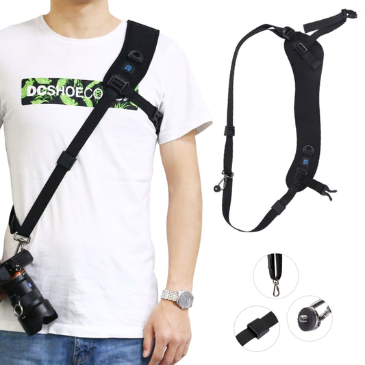 PULUZ Quick Release Anti-Slip Soft Pad Nylon Breathable Curved Camera Strap with Metal Hook for SLR / DSLR Cameras - Camera Strap by PULUZ | Online Shopping UK | buy2fix