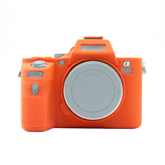 PULUZ Soft Silicone Protective Case for Sony ILCE-7MII / 7SMII / 7RMII(Orange) - Camera Accessories by PULUZ | Online Shopping UK | buy2fix
